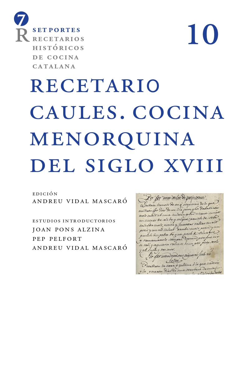 Recetario Caules. Cocina menorquina del siglo XVIII